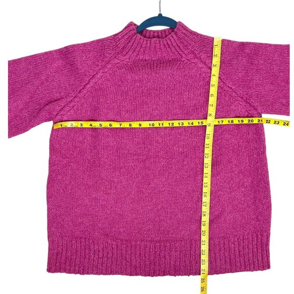 Morrison Fuchsia Alpaca Wool Blend Sweater Australia SZ 1-2 (S/M) Cozy Luxe Knit - Picture 11 of 11